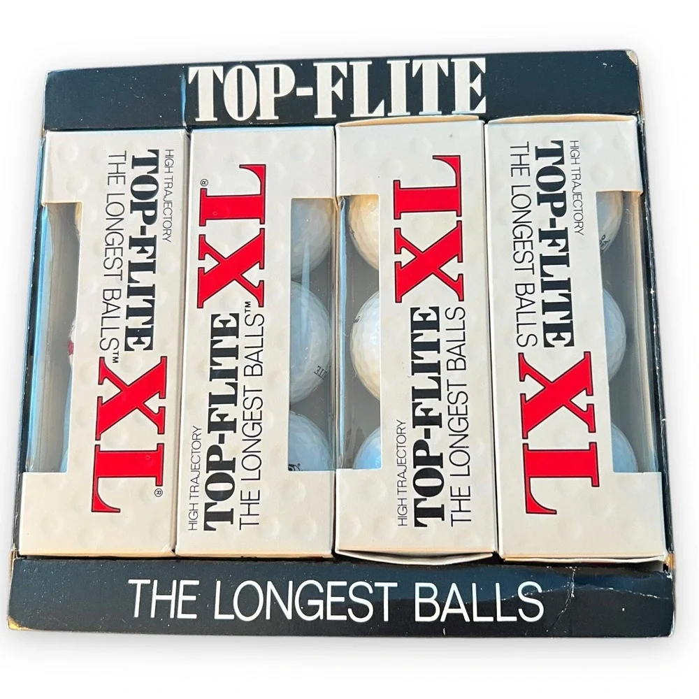 Top Flite x Chicago Bulls NBA XL 12 Golf Balls White High Visibility Open BoxNew